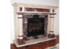 European marble hand carved electric fireplace