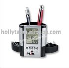 Digital Calendar with Pen Holder with 2 hide-away drawers