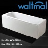 Acrylic Folding simple built in bathtub with skirt panel WTM-02804