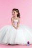 Hand-made Square neckline tops off this wholesale flower girl dresses