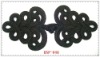 Handmade black Chinese knot button