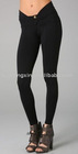 jersey leggings feature a notched waistband.