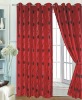 2 Layer Window Curtain Panel (emboridery organza+inner lining)