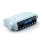 LED alarm clock radio with remote control light