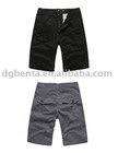 2012 100%cotton short pants newest design for summer business casual style for man plain short pants sizes OEM produce factory