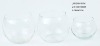 3pcs set hand made barrel design clear glass fish jars