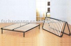 Folding Bed Frame With Wooden Slats