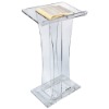 Acrylic Lectern Elegant Curve Style