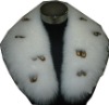 fox fur collar,white fox fur collar,fur neckwear