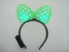 Hot sale!LED Flashing Bowknot Head Band Headwear Luminous Mickey Hair Band for Holiday Party