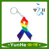 Colorful Printed Wood PRIDE Awareness Knot Key Chains for Promotion