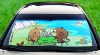 Car sunshade sticker