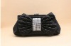 The hot style pop selling silk/diamond evening bag