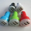 Dual 2 Port USB Car Charger Adapter For iPhone iPad iTouch iPod White NEW