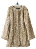 YR-034 Lovely Deer Bambi print rabbit fur coat