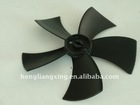 black plastic axial fan blade for ventilation fan parts