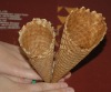 cone with natural mouth ice cream cup biscuit