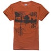 Mens T-shirt coolmax orange T500