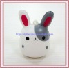 Stylish Customized White and Gray Bunny Shape Stress Ball