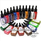 Tattoo Inks Pigment complete set of 20 Color 1/2 oz(15ml)