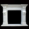 Decorative Indoor Marble Fireplace Frame With Mysterious Figure Design