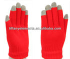 Fashion 5 fingers Acrylic Touch Screen Gloves for iphone,Ipad,Tablet PC