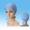 Surgical cap with tie on