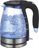 0.6-1.7L glass kettle with LED blue heat indicator