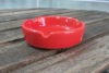 Red simple ashtray,cheap ashtrays,red glass ashtray