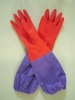 Latex household working gloves with cashmere inside