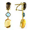 fashion 925 silver high quality crystal earring with diamond