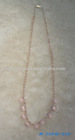 Crystal glass bead necklace