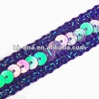 width:15mm.sequins trimming with 5mm Flat China supplier