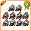 10 x LED Flashing Santa Claus Brooch