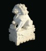 51inch chinese stone marble fu dog lion