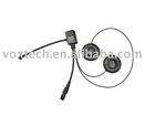 Motorcycle Headset with Boom MIC, Finger PTT for Transceivers and Snow Mobile/Helmet Headset(MHZ100)