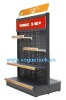 two sides pegboard mobile display rack