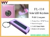 Mini Solar LED Keychain with Compass FL-114