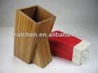 Bamboo knife block