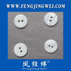 2-hole white and flat river shell button