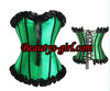 straps sexy corset bustier top green