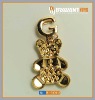 Fashion gold bear shape pendant