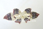 Popular Bow Metal Crystal Hair Barrettes