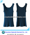 women high quality summer blue cotton vest for sports