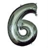 Huge Number Foil Balloon;Number six balloon;#6 mylar balloon