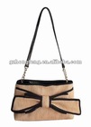 2013 Spring Sling Straw Bag , Straw Bag With PVC Trim,Low MOQ required