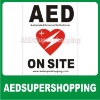 AED decals,AED automated external defibrillator inside decal sticker