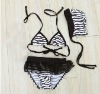 Baby swimsuits kids swimwear girls sexy Zebra stripe bathing suits sexy bikini