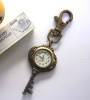 Fashion watch style bronze alloy Keychain key ring