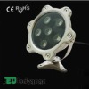 led water light projector 2012 DC24V/110-220V stainless steel led waterproof colorfull 6X1W OD150mm 600Im